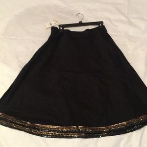 Jet black women’s skirt